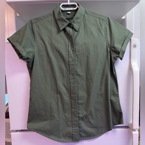 Green Button Up